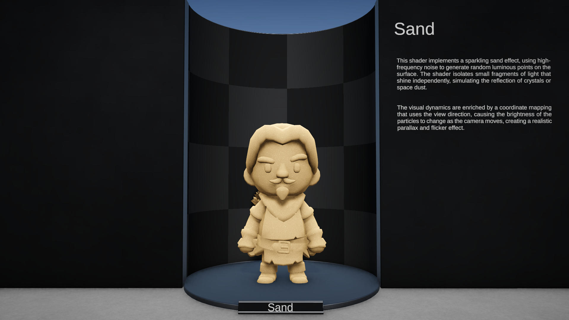 Preview do shader Sand no Toon Shaders Bundle